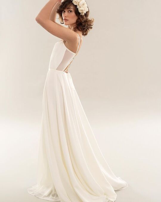 Прозрачная вставка на спине