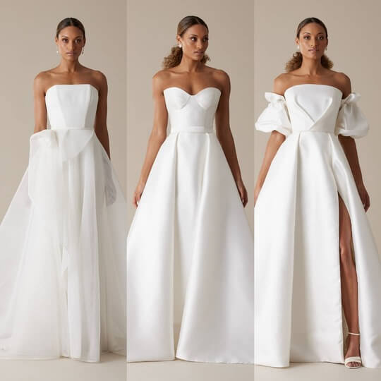 Свадебное платье в минималистическом стиле