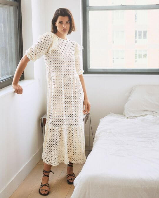 Простое длинное платье