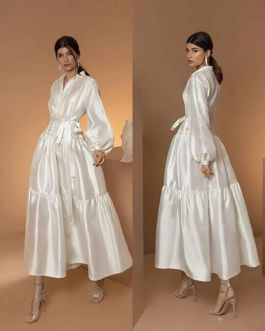 Платье, стилизованное под рубашку