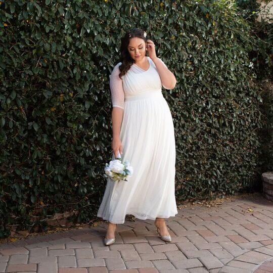 Укороченное платье