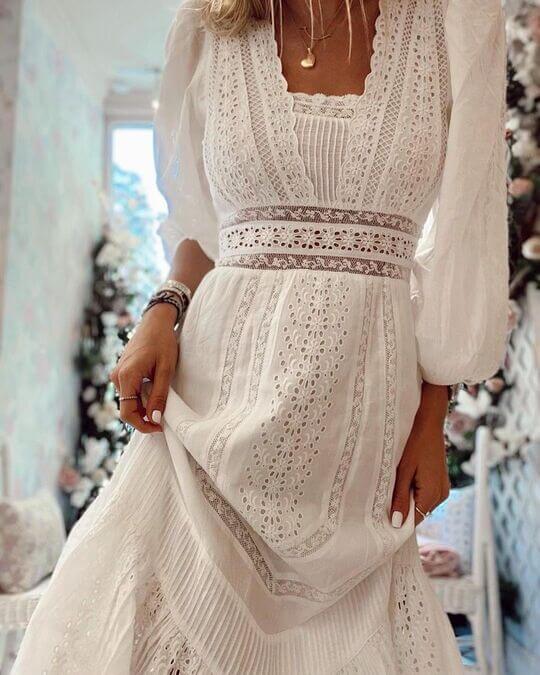 Ажурное платье