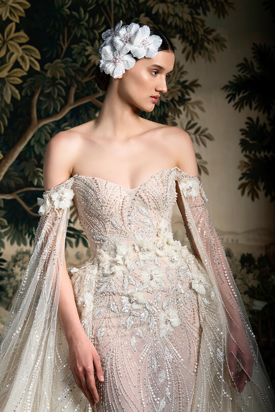 Украшение свадебной прически