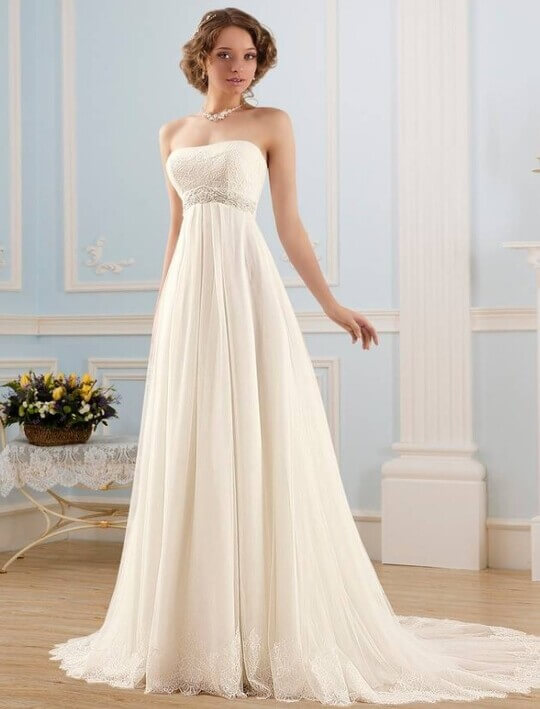 Платье в стиле ампир айвори