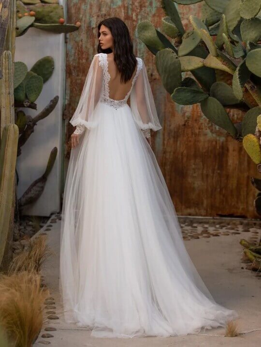 Платье woodword от Pronovias со спины