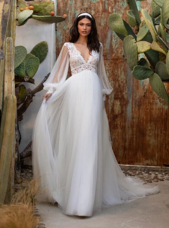 Платье ампир модель Woodword от Pronovias