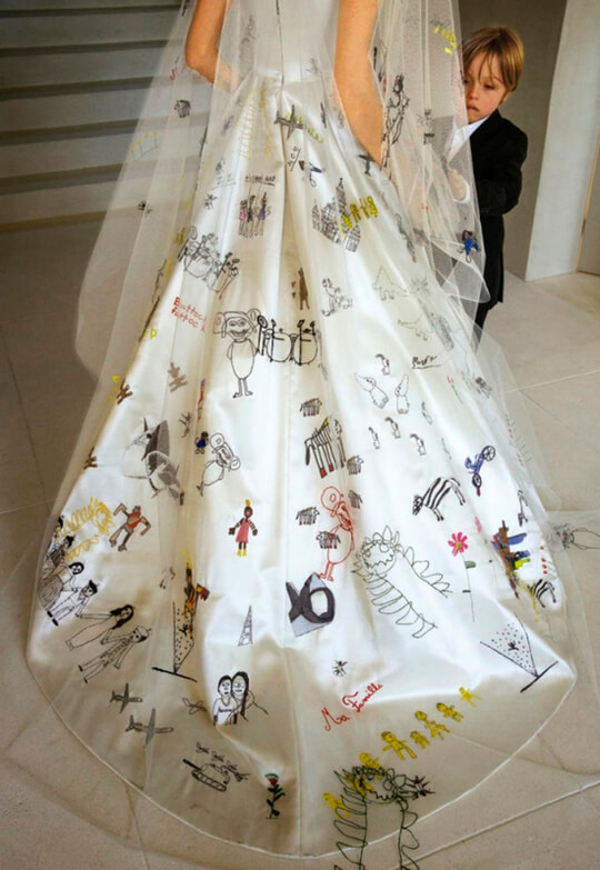 Свадебное платье Анджелины Джоли от Versace