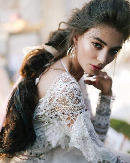 Коса у невесты