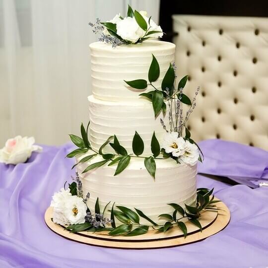 Торт на свадьбу в стиле прованс