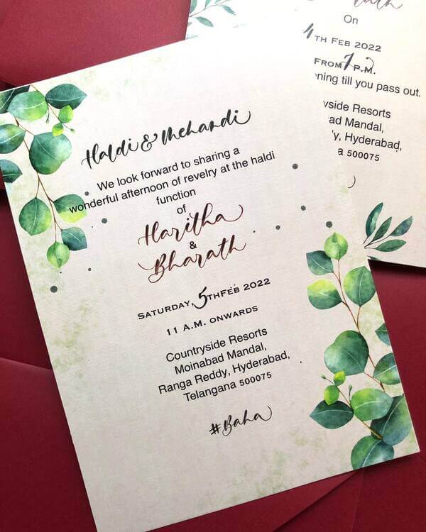 Приглашение в стиле рустик