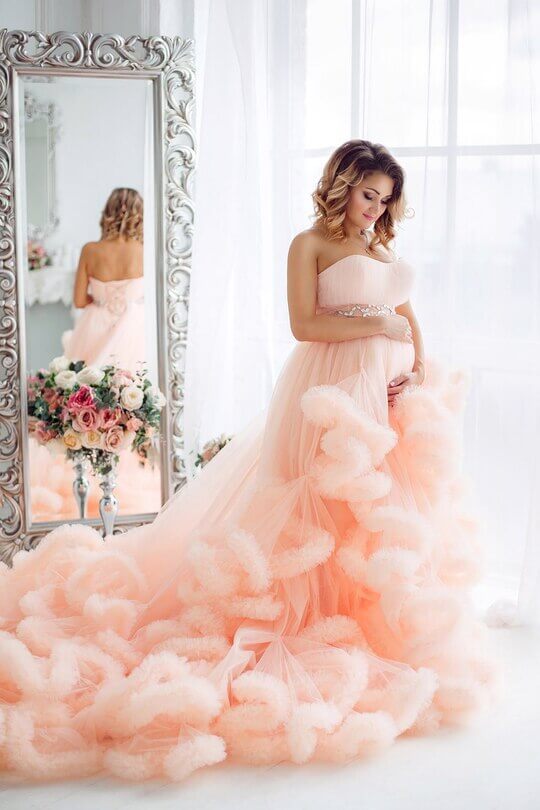 Свадебное платье-облако